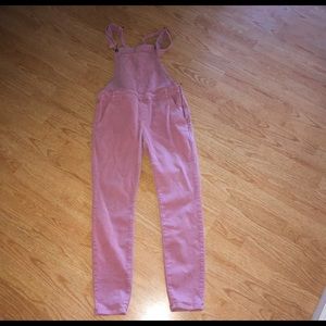 Women’s pink overalls